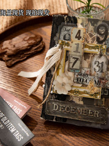 เกล็ดหินดอกไม้ลูกไม้ติดป้ายวินเทจสองชั้นสำหรับตกแต่งอัลเบอร์ตา วัสดุ DIY อื่นๆ ของสำนักงานและวัสดุการศึกษา