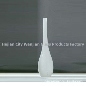 Japanese Transparent Glass Vase Retro Decorative Flower Holder
