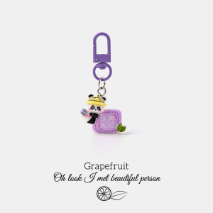 Cute Panda Keychain Good Luck Exam Pass Backpack Decoration Student Wish Message Creative Gift Alloy Metal Cartoon Series
