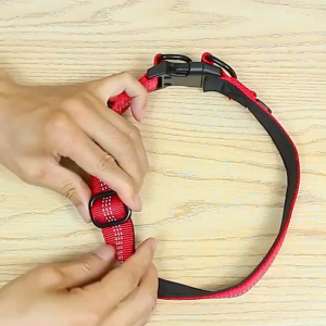 PetPlanet19 ปลอกคอสุนัข ปลอกคอหมา ปลอกคอสะท้อนแสง ปรับขนาดได้ เพิ่มความปลอดภัย ช่วยเพิ่มการมองเห็น dog collar nylon  ปลอกคอหมา เดินกลางคืน