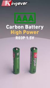 Kingever 40pcs Orignal Extra Heavy Duty High Power AAA R03P Battery 10 Packs