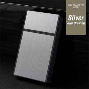 Focus | Long Cigarette Case Ultra Thin Flip Cover 20pcs Cigarettes For 100mm Storage Container Box Tobacco Case Smoking Tool Mens Gifts