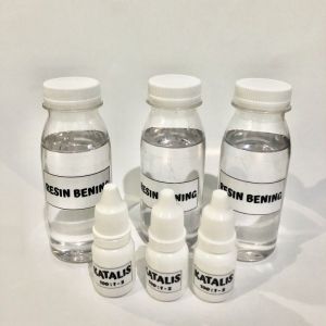 RESIN SUPER BENING 100 GRAM & KATALIS / UNTUK KERAJINAN TANGAN DAN JORAN PANCING
