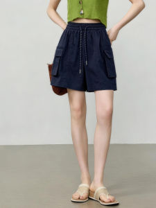 QINGNAER | Large Size Minimalist Commuter Cargo Culotte Short Pants