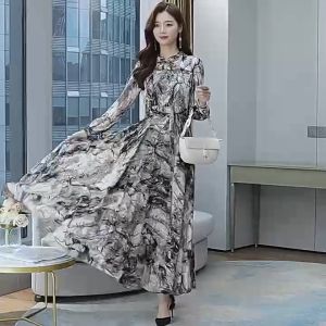 New Waist Slimming Slim Long Drees M470