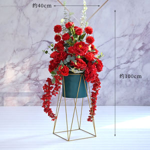 Opening Welcome Decorative Fake Flower Artificial Flower Decoration Scandinavian Living Room Ground Floriculture Big Decorations Delivery Ceremony Layout