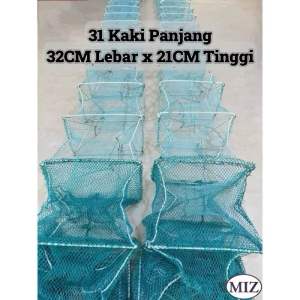 31 Kaki Panjang x 32CM Lebar x 21CM Tinggi Bubu Naga Panjang Bubu Naga Besar Bubu Naga Ikan Bubu Naga Udang Fish Cage