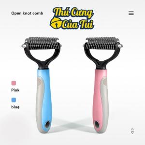 Lược chải gỡ lông rối cho chó mèo cao cấp - Thú cưng của tui