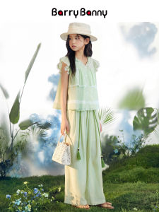 Barry Banny | Áo Blouse Không Tay Thoáng Khí Với Cổ Peter Pan Có Viền Ren