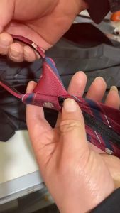 Mens Business Suit Zipper Tie Bridegrooms Blue Stripe Black Slackers Tie Dress Wedding Lazy Necktie Korean Version