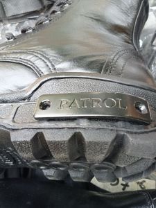 เหล็กชิดเท้า  รุ่น PATROT สเตนเลส100% /สีดำชุปหนา เงางาม หนาสวย เสียงดี พร้อมน๊อต4ตัว สินค้ารับประกัน