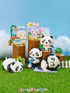 LOZ IDEAS Mini Block Cute Pet Alliance Panda Bunny Rabbit Animal Gift Decoration Building Brick Toy Boy Girl 萌宠联盟