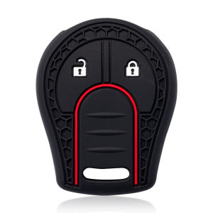 Keychain For Nissan Note Micra Juke Qashqai Tiida X-Trail Cube Silicone Remote Key Case Fob Shell Cover Skin Holder 2 Button