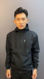 Áo Khoác dù nam có nón hàn quốc Khavi BN69 (ĐEN)