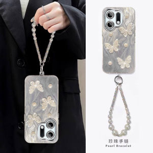 Fashionable 3D Pearl Butterfly Rotating Stand Phone Case for OPPOK13TurboPro K12X K12Plus K11 Acrylic Protective Cover