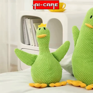 Interactive Duck Plush Toys Molar Bite Resistant Relieve Boredom Sound Plush Toys For Cat & Dogs