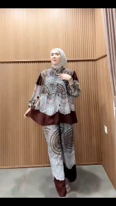 Setelan Rayon Motif Terbaru Wanita – Baju Santai Kekinian Bahan Adem & Nyaman-setelan wanita jumbo/one set rayon motif kekinian