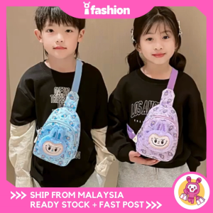 iFASHION  2259 Cute Cartoon Labubu Children Small Crossbody Chest Bag Beg Galas Kanak Comel