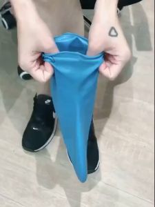 Penutup Cover Sepatu Anti Air Hujan Elegan Anti Slip Silikon Karet Lateks Waterproof Silicone Latex ZUOFILY - 7RST4EBK