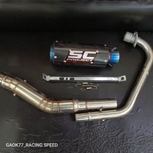 Knalpot Sc Project Satria Vixion Sonic Mx R15 Gsx Cbr150r cb150r supra gtr verza Byson cs1 dll