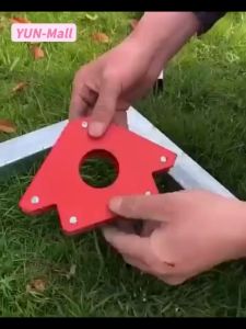 ku Las Magnet 4Inch Klem Siku Sudut Besi 90Derajat Alat Bantu Mengelas Sudut Besi Magnet Welding