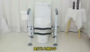Specool® Punch-free Toilet Handrail Assist Standing Up Rack For Disabled Elderly Pregnant Women Non-slip Multiple-gears Toilet stand up Armrest
