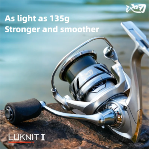 CHILENT Spinning Reel LUKNIT II 1500-3000 Spinning Fishing Reels 5.2:1 135g Metal Spool Double Handle waterproof Spinning Reel