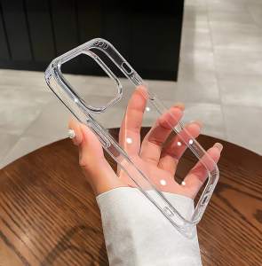 เคสใสกันกระแทกสำหรับ iPhone 17 Pro Max Air รุ่นหรูหรา ซิลิโคนแท้ สำหรับ Apple iPhone 17 16 Pro Max Air