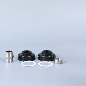 BMPEIC 60mm Thread IBC Water Tank Adapter Garden Fittings Replacement 1/2" 3/4" 1"
