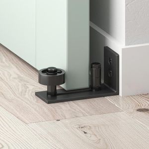 Adjustable Sliding Barn Door Bottom Stand Stainless Sliding Barn Door Guide Floor Guide Roller