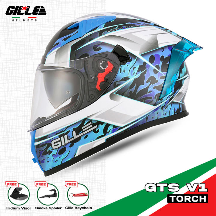 Gille Helmet 135 GTS V1 TORCH Motorcycle Helmets Full Face Dual Visor