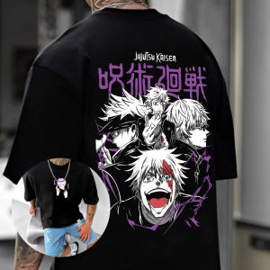 Jujutsu Kaisen Oversized Mens T-shirt Summer Y2k Clothes Women Short Sleeve Tee New Fashion Casual Anime Print Graphic Tee Tops
