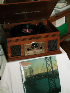 Arkrobucket Retro Multi-Function Five-in-One Vinyl Record Player CD Player Bluetooth Radio Talking Machine