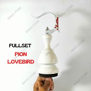 GANTUNGAN SANGKAR BURUNG LIPAT FULLSET PION LOVEBIRD BETMEN PUTIH CANTOLAN SANGKAR BURUNG Lovebird