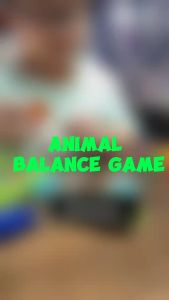 Hntob Wooden Animal Balance Stacking Building Board Games Toy Animals Educational Toys
