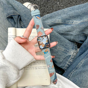 [Original Sausage Puppy] for Huawei Fit3 Strap Creative Denim New Arrival Watchfit2 Smart Sports Watch Fit1 Watch Band Womens Fit New Special Leather Wrist Strap Women