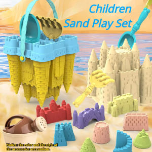 Beach Castle Bucket Play Sand Set Toys Sand Scoop Children Summer Toys Sand Toys Sand Box for Kids Outdoor Family Funny Gifts