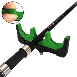 1pc 3-Hole Fishing Rod Holder Head High-Strength Aluminum Alloy Anti-Slip for Stream/Sea/Shore Fishing Enhances Stability