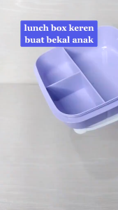 Tempat Makan Sakura Kotak Bekal Souvenir Ulang Tahun Lunch Box Anak Sakura Sekat 3 600 ML BPA FREE