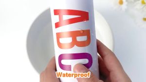 2 Inches Large Sheet A4 Colourful Alphabet Number Stickers Alphanumeric Decals for Decoration