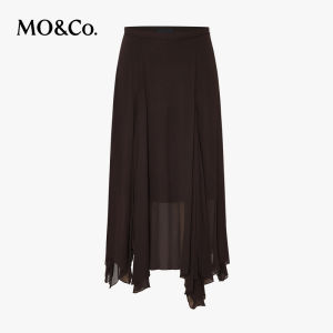 MO&Co. | Flowing Poetry Style Chiffon Georgette Stacked Irregular Skirt