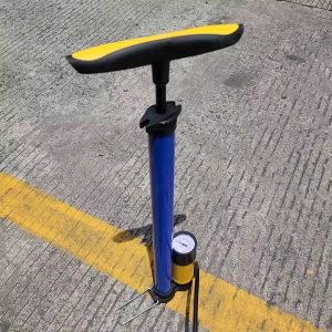 VSM Pompa Sepeda Motor Tabung Plus Meter Full Black Hitam