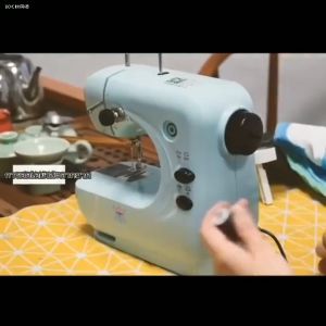 จักเย็บผ้า จักรเย็บผ้าขนาดเล็ก จักรเย็บผ้าไฟฟ้า เย็บด้ายคู่และความเร็วสองระดับ จักรเย็บผ้า อเนกประสงค์ Sewing Machine