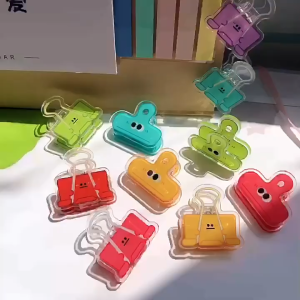 Big eye clip colorful acrylic sealing clip paper clip