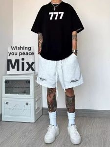 PAZHAOLANG | Oversized Sports Shorts for Heavyweight Men Summer Loose Casual Basketball Training Running 5-Divided