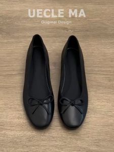 MASHUJIA | Ultra-Soft Black Ballet Flats Soft Bottom