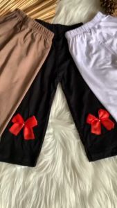 Legging anak perempuan Motif Pita 0 - 2 tahun / Celana Legging Pita Bayi / Lejing Anak Rayon Cewek