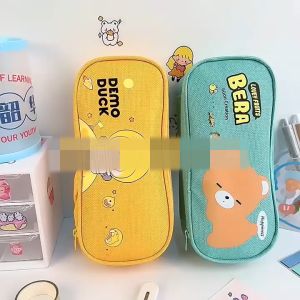 Gratis Semua - Tempat Pensil Resleting Lucu / Pencil Case Cartoon / Tempat Pensil Model Terbaru / Kotak Alat Tulis Korea Motif Lucu