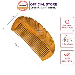 Lược gỗ me khía bằng gỗ thơm gép răng dài 12cm lược chải tóc gỡ rối massage đầu - Mỹ Nghệ Phương Chi
