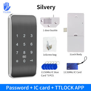 TTLOCK Smart Drawer Lock Electric RFID 13.56MH IC Card Cabinet Locker Unlock Intelligent App Keyless Sensor Lock Easy To Install